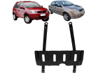 Protetor de Cárter Dianteira DHF para Ford Fiesta 1.0 1.6 8V 1.6 16V 2003 até 2011