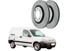 Disco de Freio Dianteira HIPPER FREIOS para Citroen Berlingo 1.8 8V 1998 até 2002 266mm Ventilado