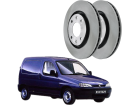 Disco de Freio Dianteira HIPPER FREIOS para Peugeot Partner 1.8 8V 1999 até 2002 266mm Ventilado