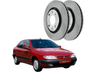 Disco de Freio Dianteira HIPPER FREIOS para Citroen Xsara Picasso 1.6 16V 2001 até 2012 266mm Ventilado