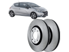 Disco de Freio Dianteira HIPPER FREIOS para Peugeot 208 1.6 16V 2013 até 2020