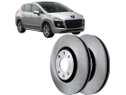 Disco de Freio Dianteira HIPPER FREIOS para Peugeot 3008 1.6 16V 2011 até 2023