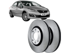 Disco de Freio Dianteira HIPPER FREIOS para Peugeot 408 1.6 2.0 16V 2011 até 2019