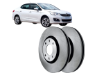 Disco de Freio Dianteira HIPPER FREIOS para Citroen C4 Lounge 1.6 2.0 16V 2014 até 2020