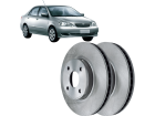 Disco de Freio Dianteira HIPPER FREIOS para Toyota Corolla 1.6 1.8 16V 2003 até 2006