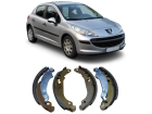 Lona Patim Sapata Freio com Lona Traseiro Peugeot 207 2009 até 2015 Sistema Bosch