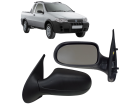 Espelho Retrovisor Esquerdo Strada 2002 até 2007 Fixo S/ Reg