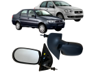Espelho Retrovisor Direito Siena 4P 2008 até 2012 Com Reg