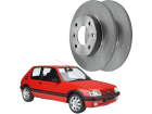 02 Disco Freio Dianteiro MDS Peugeot 205 1992 até 1998