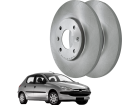 Disco Freio Dianteiro MDS Peugeot 206 1.0 16V 2001 até 2005