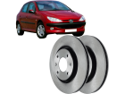 Disco de Freio Dianteira MDS para Peugeot 206 1.6 16V 1.4 8V Conversível Hatchback SW 2000 até 2008