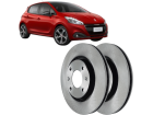 Disco de Freio Dianteira MDS para Peugeot 208 1.5 8V 1.2 12V 1.6 16V 2013 até 2024