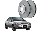 Disco de Freio Dianteira MDS para Chevrolet Astra 2.0 8V 2005 até 2012 Aro 15