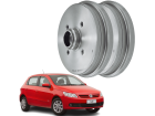 Tambor de Freio Traseira MDS para Volkswagen Gol G5 1.0 1.6 2008 até 2013