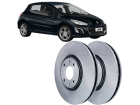 Disco de Freio Dianteira HIPPER FREIOS para Peugeot 308 1.6 16V Turbo 2012 até 2019