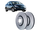 Disco de Freio Dianteira HIPPER FREIOS para Peugeot 408 2.0 16V 2011 até 2016