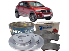 Kit Disco de Freio Dianteira MDS para Renault Kwid 1.0 12V 2018 até 2025