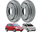 Tambor de Freio Traseira MDS para Nissan Livina 1.6 1.8 2010 até 2014