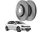 Disco de Freio Dianteira MDS para Volkswagen Golf 1.6 2.0 8V 1.4 1.6 2.0 16V 1.0 12V 2005 até 2020