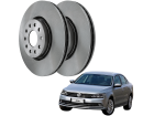 Disco de Freio Dianteira MDS para Volkswagen Jetta 2.0 8V 2.0 16V 2011 até 2023