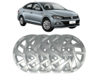 Jogo Calota GRID para Volkswagen Virtus 2018 até 2024 Aro 15 Parafusado