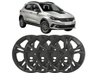 Jogo Calota Prata GRID para Fiat Argo 2018 até 2024 Aro 15