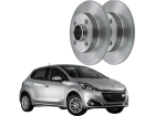 Disco de Freio Traseira HIPPER FREIOS para Peugeot 208 1.6 16V 2013 até 2020