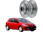 Disco de Freio Traseira HIPPER FREIOS para Peugeot 307 1.6 2.0 16V 2001 até 2012