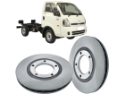 Disco de Freio Dianteira HIPPER FREIOS para Kia Bongo 2.5 16V K-2500 4x2 2012 até 2014