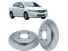 Disco de Freio Traseira HIPPER FREIOS para Honda City 1.5 16V 2010 até 2014 239mm