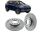 Disco de Freio Traseira HIPPER FREIOS para Jeep Compass 1.3 2.0 16V 2017 até 2025 278mm