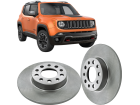 Disco de Freio Traseira HIPPER FREIOS para Jeep Renegade 1.3 1.8 2.0 16V 2015 até 2026 278mm