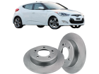 Disco de Freio Traseira MDS para Hyundai Veloster 1.6 16V 2011 até 2013