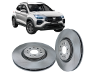 Disco de Freio Dianteira MDS para Fiat Pulse 1.3 8V 1.3 16V ABARTH 2022 até 2025