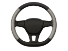Capa de Volante 38cm Preta e Prata Antiderrapante Para Volantes de Carros
