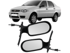 Par Retrovisor Fiat Siena 2008 Até 2012 Com Controle Manual